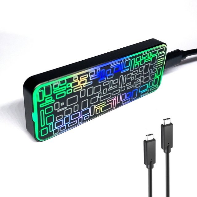 PNC PARTNER EVEREST GLASS RGB M.2 NVMe 외장케이스