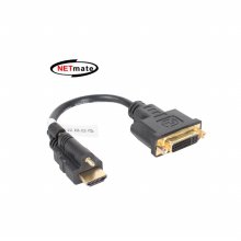 NETmate DVI to HDMI(Lock) 케이블 젠더 0.2m