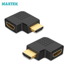 MAXTEK MT102 HDMI ㄱ자 우향꺾임 연장 젠더 (수/암)