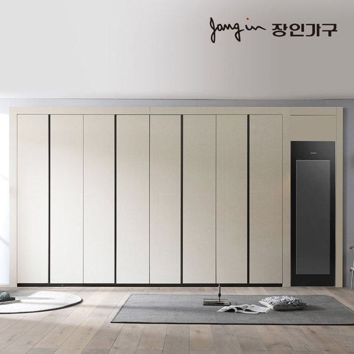 장인가구 비밀특가 단테 슬림 스타일러 붙박이장 30cm