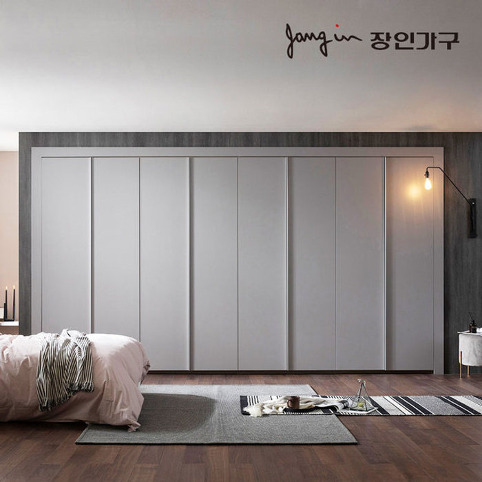 장인가구 비밀특가 파인 매트 여닫이 붙박이장 30CM