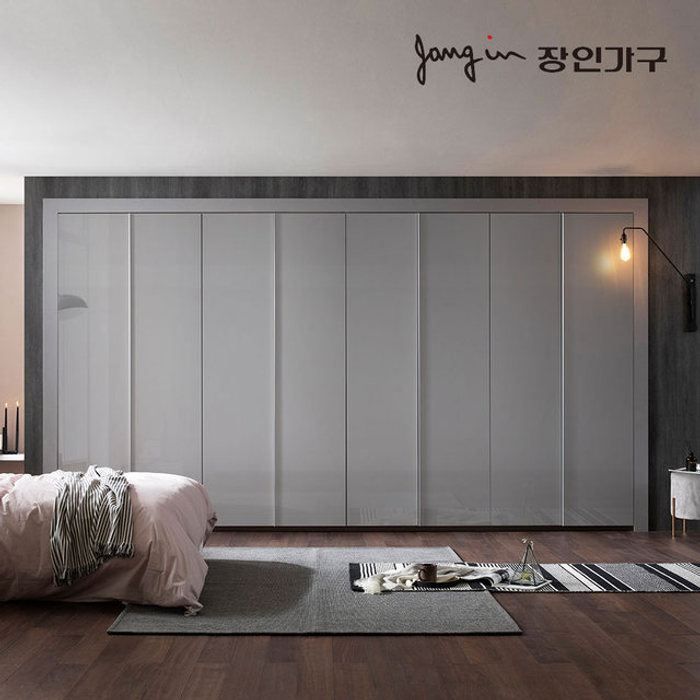 장인가구 비밀특가 드홈 글로우 여닫이 붙박이장 30CM