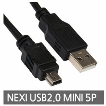 NEXI USB 2.0 (AM-Mini 5P) 케이블 2M NX14