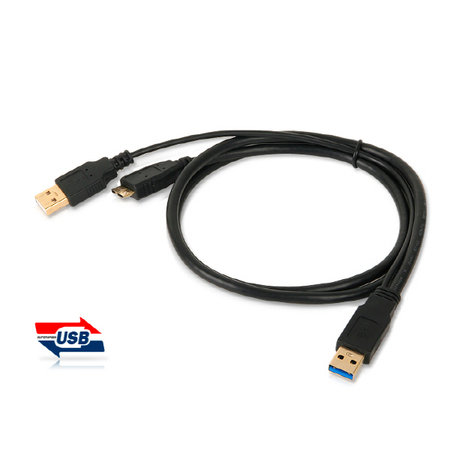 다모일 DA-USB3.0AMCB YG Y형 케이블 (2m/AM-Micro B)