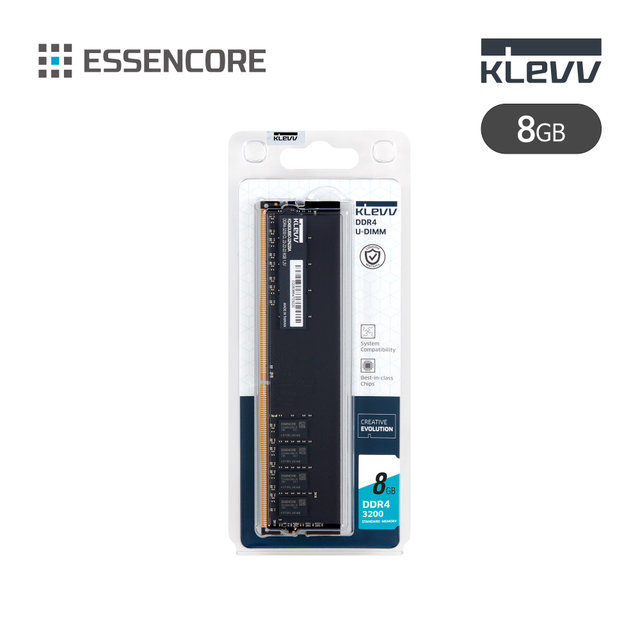 에센코어 KLEVV 8G PC4-25600 CL22 DDR4 파인인포 (하이닉스 칩 내장)