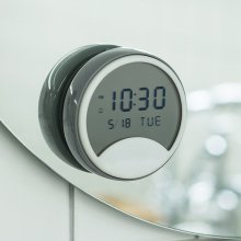플라이토 하프문 디지털 욕실 흡착 방수시계