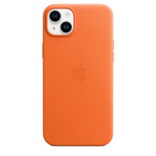 MagSafe형 아이폰14 플러스 가죽케이스 오렌지