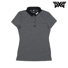 [해외직구] PXG 여성 골프웨어 에센셜 폴로 카라 반팔 티셔츠 그레이