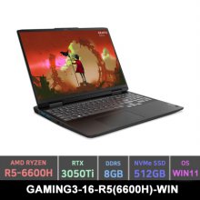 GAMING3-16-R5(6600H)-WIN 게이밍 노트북 (R5-6600H RTX3050Ti 8GB 512GB 40.6cm Win11H OnyxGrey)