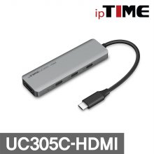 IPTIME 5in1 USB 3.0 C타입 3포트 멀티 허브 UC305C-HDMI