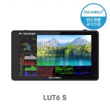 [배터리충전기 증정] [국내인증 정품] [Feelworld] LUT6S 필월드 카메라 4K 프리뷰 모니터 6인치 3D LUT 터치스크린 HDMI/3G-SDI 2600NIT