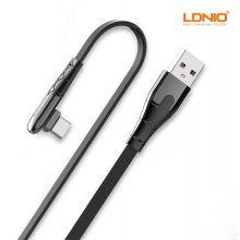 엘디니오 2.4A 90도 ㄱ자 USB 5핀/8핀/C타입 고속 충전 케이블 2M