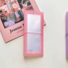 파스텔 네컷앨범 포카바인더 씰스티커 콜렉트북 - 핑크