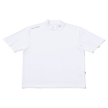 냉감 소재 베이직 터틀넥 반팔 베이스 레이어 [BLACK/WHITE]