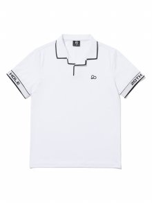 에리 소매 YOKO 로고 반팔 티셔츠 [MINT/WHITE]