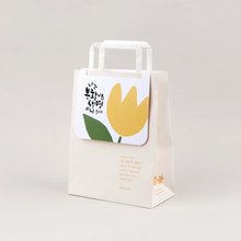 그레이스벨 부활절 쇼핑백 화이트1302 (메시지 택 포함)[그레이스벨]