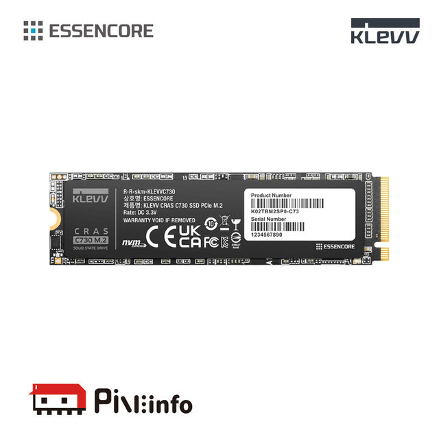 에센코어 KLEVV CRAS C730 2TB M.2 NVME 3D TLC 파인인포