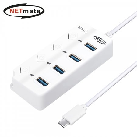 강원전자 NM-UBC304W USB 3.0 Type C 4포트 허브