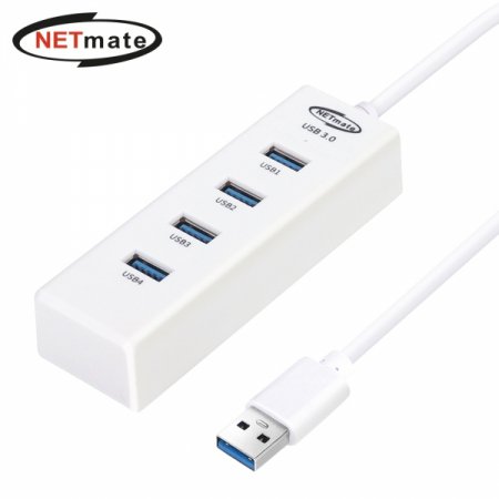 강원전자 넷메이트 NM-UBA305W USB허브 화이트