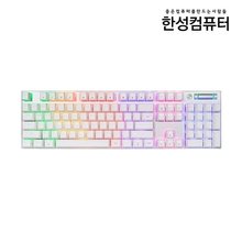 한성컴퓨터 GK300 RAINBOW (화이트, 갈축)