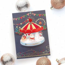 회전목마 크리스마스 카드 FS7023-2