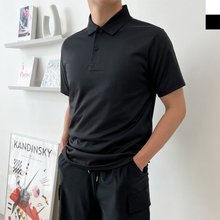 블레오 남성 여름 빅사이즈 기본 무지 데일리 반팔 카라 티셔츠