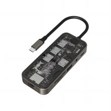 앱코 AMH USB C타입 강화유리 10in1 USB-C 멀티허브
