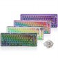 QSENN F68 RGB 풀윤활 유무선 블루투스 기계식 키보드 (퍼플)