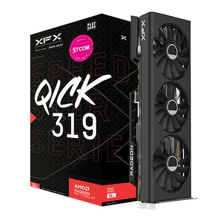 XFX 라데온 RX 7700 XT QICK 319 BLACK D6 12GB AMD 그래픽카드 특가