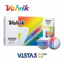 [24년형]볼빅 VISTA3 비스타3 PRISM360 프리즘360 3피스 골프공-12알