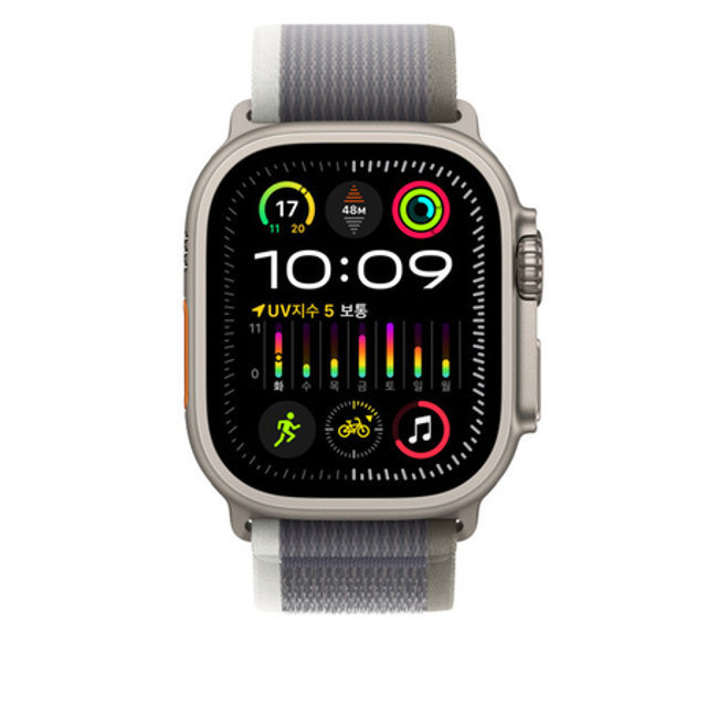 애플워치 트레일 루프 49mm (그린그레이, S / M)