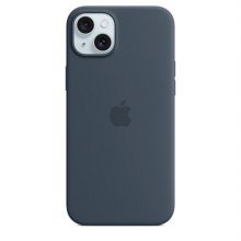 MacSafe형 아이폰15 플러스 실리콘케이스 스톰블루