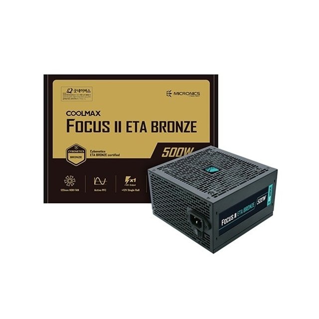 마이크로닉스 COOLMAX FOCUS II 500W ETA BRONZE