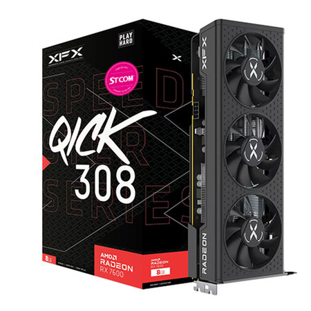 XFX 라데온 RX 7600 QICK 308 BLACK D6 8GB 그래픽카드