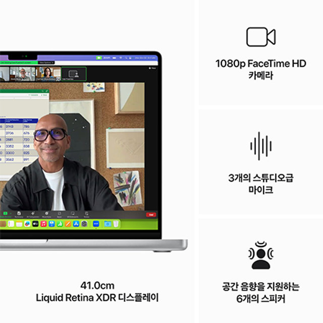 맥북프로 16 M3 Max, 16코어 CPU, 40코어 GPU, 48GB RAM, 1TB SSD - 실버 [MUW73KH/A]