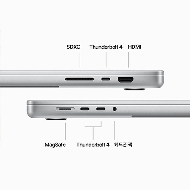 맥북프로 16 M3 Pro, 12코어 CPU, 18코어 GPU, 18GB RAM, 512GB SSD - 실버 [MRW43KH/A]