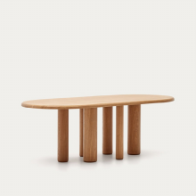 MAILEN 마일렌 타원형 애쉬나무 무늬목 테이블 Ø220 x 105cm 2color