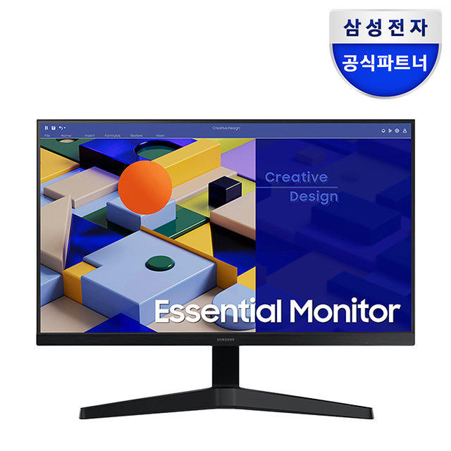 삼성 베젤리스 S27C310  68.6cm 모니터  눈 보호 사무용 업무용 75Hz IPS FHD 광시야각