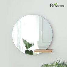[ 파로마 본사 ] 블링크 하프 선반 원형 인테리어 거울 600