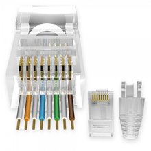 CAT.6 관통형 EZ 플러그 RJ45 커넥터 MBF-C6-EZ