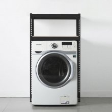 [택배배송,별도설치X]스피드랙 세탁기 선반 (W800xD600xH1500) 2.5단 (블랙)