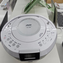 [중급] 카세트 PD-7600 [ 실버 / DVD 플레이어 / 음성출력 6W / 학습 기능 (무한반복 발음 녹음 및 듣기 발음 비교) ]