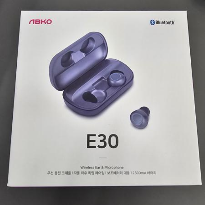 비토닉 [중급 / 울산점] 앱코 Beatonic E30 블루투스 이어폰[다크그레이]