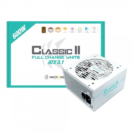 마이크로닉스 Classic II 풀체인지 600W 80PLUS BRONZE ATX 3.1 (PCIE5.1) 화이트