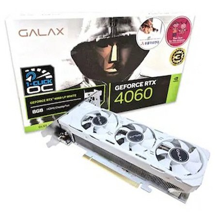 갤럭시 GALAX 지포스 RTX 4060 WHITE OC D6 8GB LP 그래픽카드