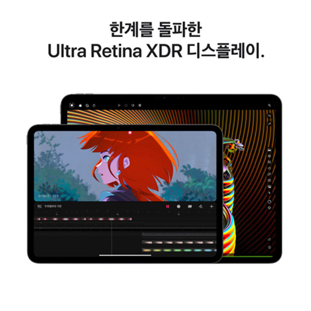  아이패드 프로 11 M4 Wi-Fi + Cellular 256GB 스탠다드 글래스 - 스페이스 블랙 [MVW13KH/A]