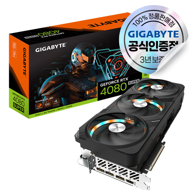 [인디아나 존스: 그레이트서클] GIGABYTE 지포스 RTX 4080 SUPER GAMING OC D6X 16GB 피씨디렉트