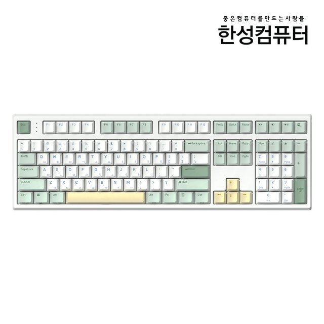 GK787SE OfficeMaster 8K 저소음 윤활 기계식 키보드 토독 밀크 소다 (호크 35g_저소음)