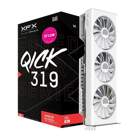 XFX 라데온 RX 7800 XT QICK 319 CORE WHITE D6 16GB