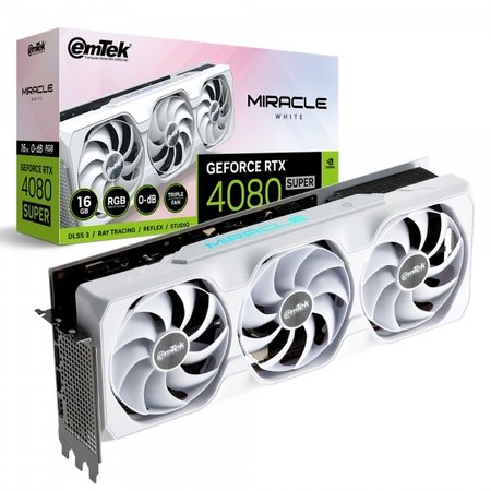 이엠텍 지포스 RTX 4080 SUPER MIRACLE WHITE D6X 16GB /